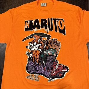 NWT Brand X Naruto Viper T-Shirt (Orange) Men’s Size 2XL; Japanese Manga Graphic